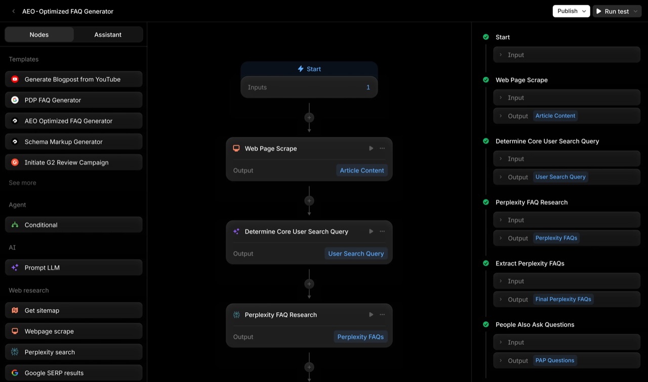 Profound product screenshot